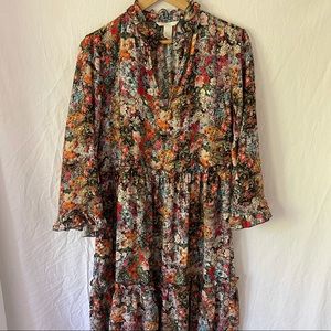 Hm floral dress size 14 but fit like medium